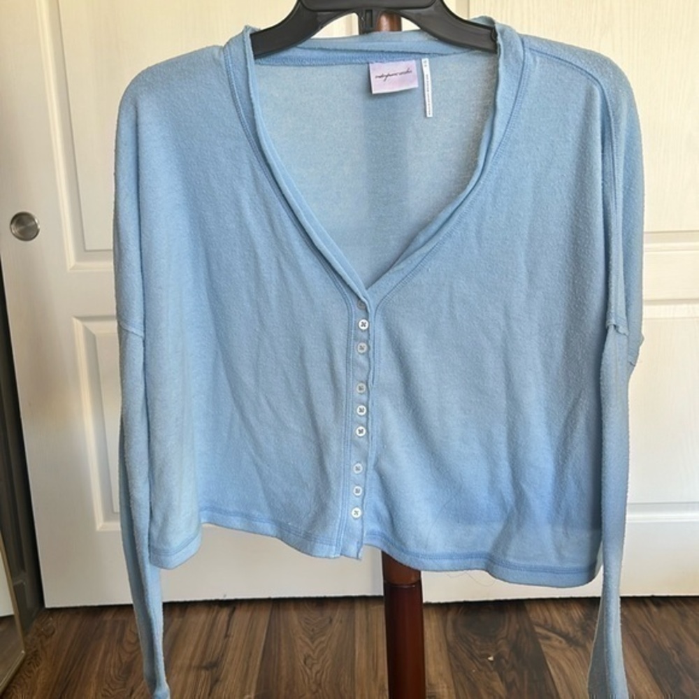 😍UO! Light Blue Button-Up Cardigan